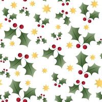 Christmas card with sprigs of mistletoe. festive shades, warm Christmas atmosphere vector