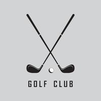 logotipo de golf y vector con plantilla de eslogan