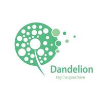 Dandelion symbol vector icon