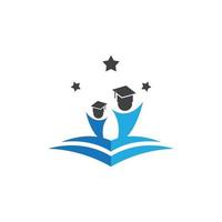 Smart education icon vector