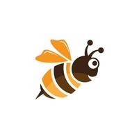 icono de vector de logotipo de abeja