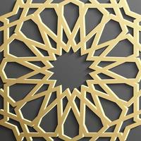 Seamless islamic pattern 3d . Traditional Arabic design element. vector