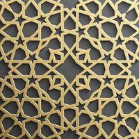 Seamless islamic pattern 3d . Traditional Arabic design element. vector