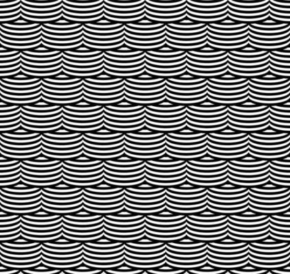 Optical illusion seamless pattern. Vector stripped seamless texture duotone. Abstract geometric texture.