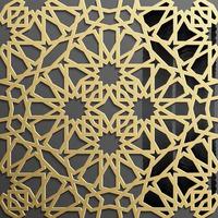 Seamless islamic pattern 3d . Traditional Arabic design element. vector