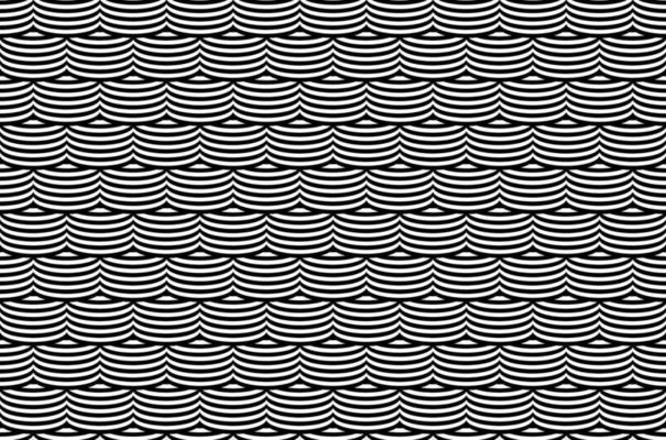 Optical illusion seamless pattern. Vector stripped seamless texture duotone. Abstract geometric texture.