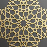 Seamless islamic pattern 3d . Traditional Arabic design element. vector