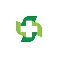 Medical cross symbol vector icon