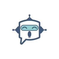 Chat bot icon vector