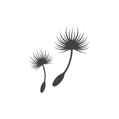 Dandelion symbol vector icon