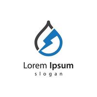 Water strom logo design vector