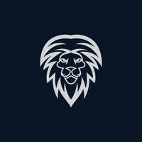 Lion head vector icon