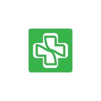 Medical cross vector icon