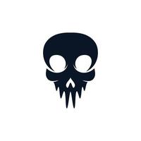 Skull vector icon illustration