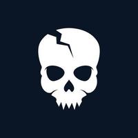 Skull vector icon illustration