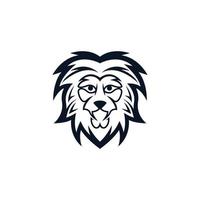 Lion head vector icon