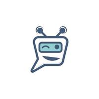 icono de bot de chat vector