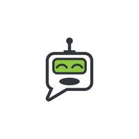 Chat bot icon vector