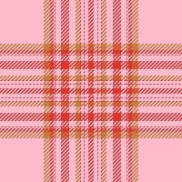 Plaid check pattern. Seamless fabric texture. Tartan textile print. vector