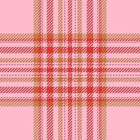 Plaid check pattern. Seamless fabric texture. Tartan textile print. vector