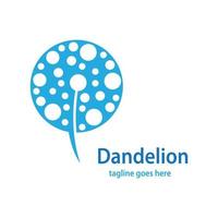 Dandelion symbol vector icon