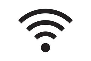 conexión de señal de símbolo wi fi. señal de tecnología inalámbrica de internet vectorial. icono de comunicación de red wifi. vector