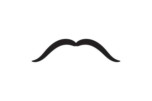 Moustache vector icon. Black retro style mustache. Shave barber vintage man face
