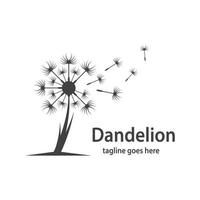 Dandelion symbol vector icon