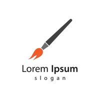 Paintbrush logo vector icon