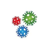 icono del logotipo de coronavirus vector