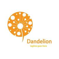 Dandelion symbol vector icon