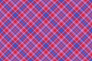 Check fabric vector. Textile pattern texture. Seamless background plaid tartan. vector