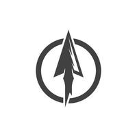 Spear logo icon vector