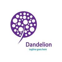 Dandelion symbol vector icon