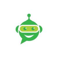 Chat bot icon vector