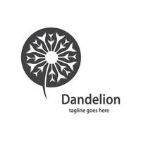 Dandelion symbol vector icon