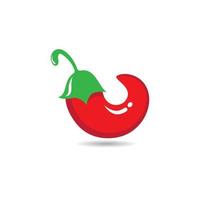 icono de vector de logotipo de chile caliente