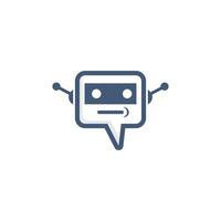 Chat bot icon vector