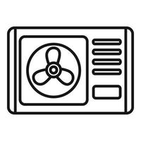 Outdoor ventilation icon, outline style vector