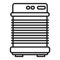 Heat ventilation icon, outline style vector