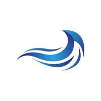 Water wave vector icon