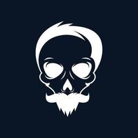 Skull vector icon illustration