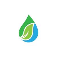 Green drop vector icon