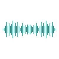 Sound wave vector icon