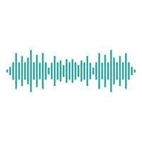 Sound wave vector icon