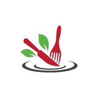 logotipo de icono de restaurante vector