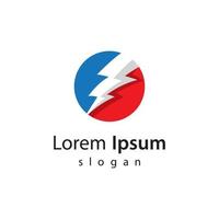 Lightning logo images vector