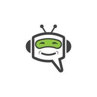 Chat bot icon vector