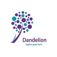 Dandelion symbol vector icon