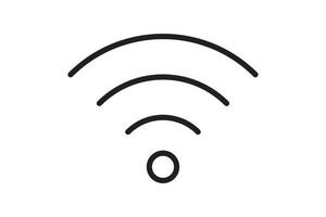 Wi Fi symbol signal connection. Vector wireless internet technology sign. Wifi network communication icon.